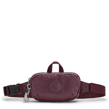 Kipling Alys Metallic Midjeväska Vinröda | SE 2213XY